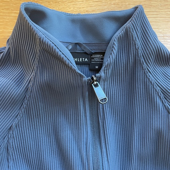Athleta Ribbed Zip Up - Picture 2 of 3
